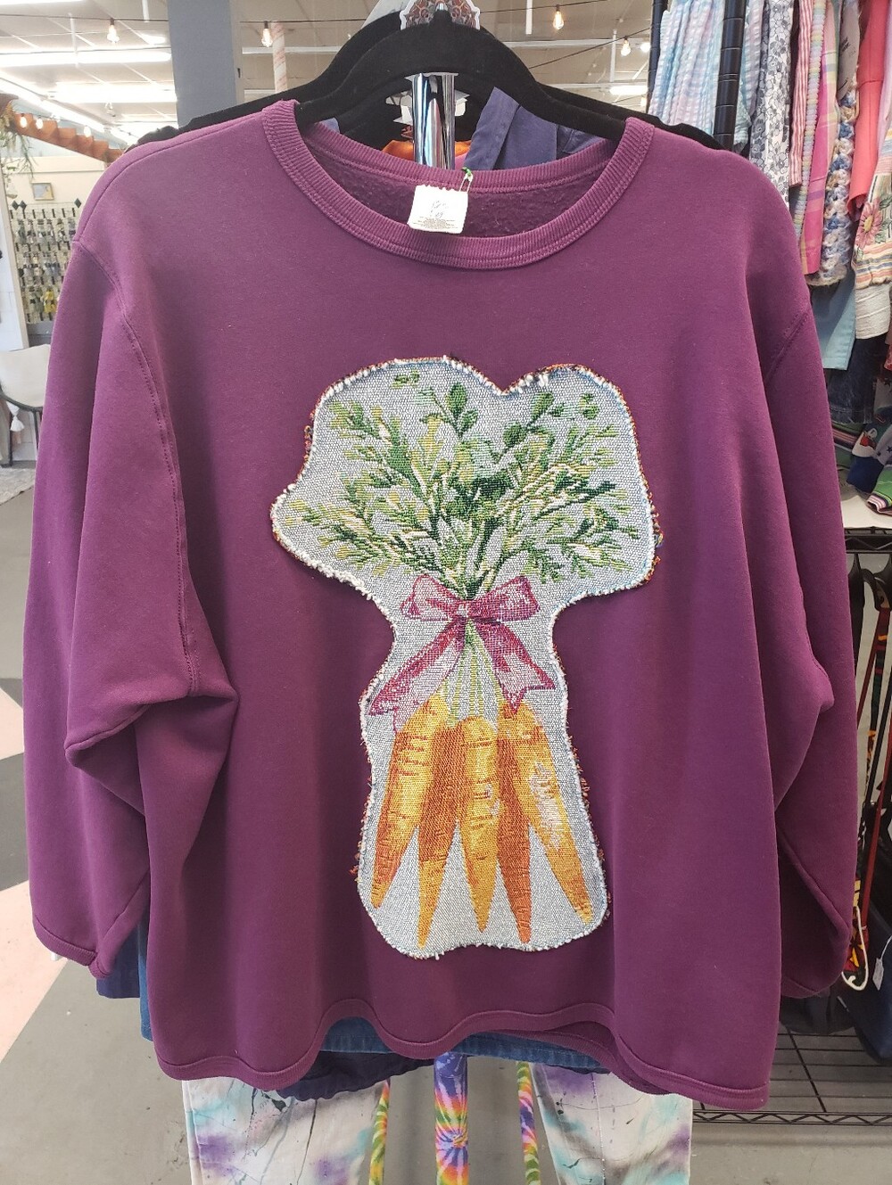Upcycled Carrots Carrot Vegetable Sweatshirt